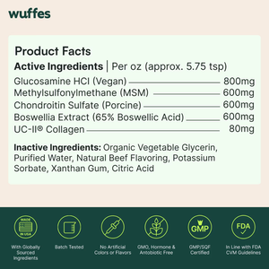 Wuffes Joint Liquid for Dogs (8 oz) - Dog Vitamins & Supplements 2