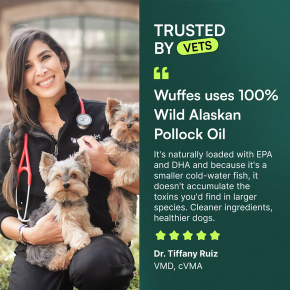 Wuffes Omega-3 Fish Oil for Dogs (8 oz) - Omega-3 Supplement 5