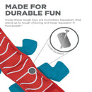 Outward Hound Fire Biterz Lizard 2 Squeaker Red Dog Toy (Medium)