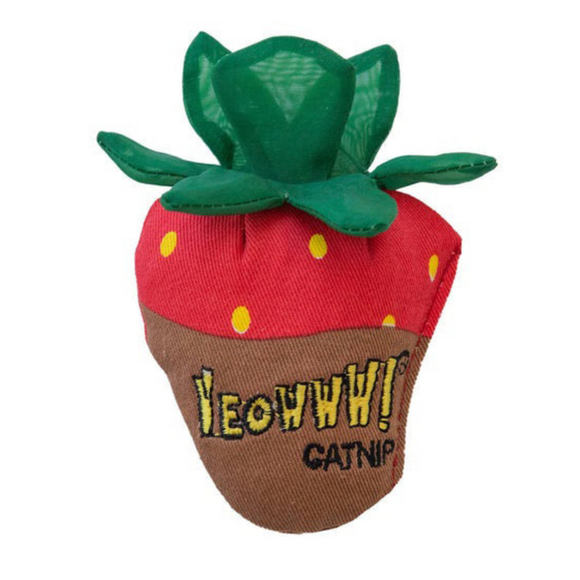 Yeowww! Strawberries Catnip Cat Toy - Chocolate - Cat Toys 6