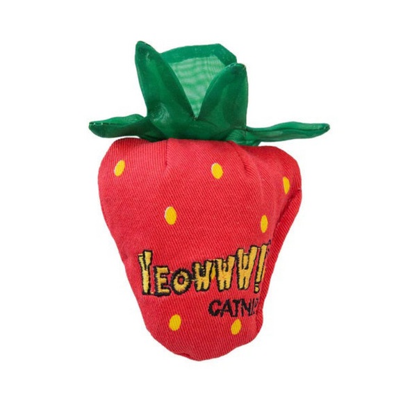 Yeowww! Strawberries Catnip Cat Toy - Plain - Cat Toys 3