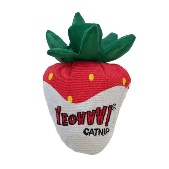 Yeowww! Strawberries Catnip Cat Toy - White Chocolate - Cat Toys 7