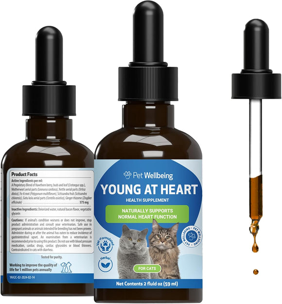 Young at Heart for Healthy Heart Maintenance in Cats - 2-oz - Cat Supplements & Vitamins 1