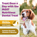 Yummy Combs Dental Flossing Treats for Extra-Large Dogs 100lbs+ (6 Count) - Dog Dental Chews & Treats 6