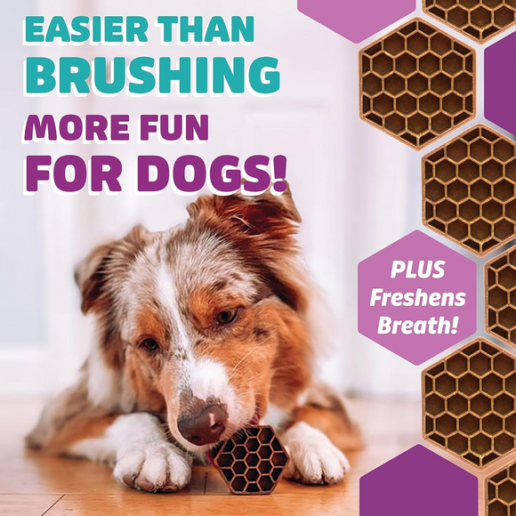 Yummy Combs Dental Flossing Treats for Extra-Large Dogs 100lbs+ (6 Count) - Dog Dental Chews & Treats 3