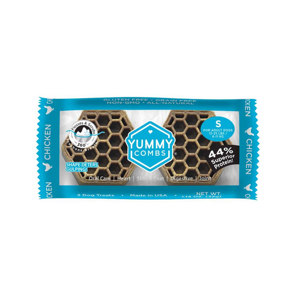 Yummy Combs Dental Flossing Treats for Small Dogs 13-25lbs - 2 Chews - Dog Dental Chews & Treats 8