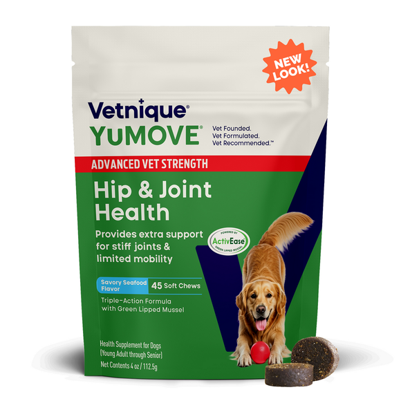 YuMOVE Advanced Vet Strength Hip & Joint Health Soft Chews for Dogs Seafood Flavor - 45 ct - Dog Joint & Hip