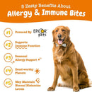 Zesty Paws Allergy & Immune Bites Peanut Butter Flavored Chews for Dogs (90ct)
