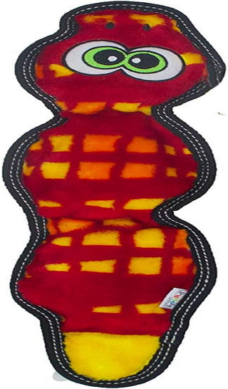 Outward Hound Tough seams Snake 3 Squeaker Red Toy For Dog (Large)