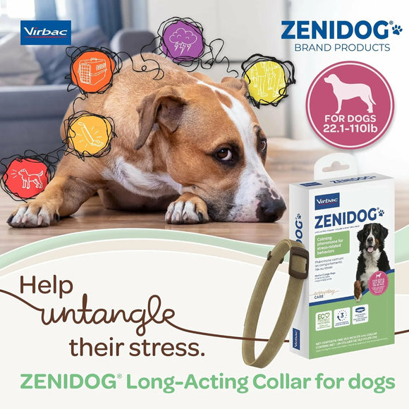 ZENIDOG Calming Collar for Dogs- Medium/Large (22-110 lbs) - Dog Calming & Anxiety Supplements 7