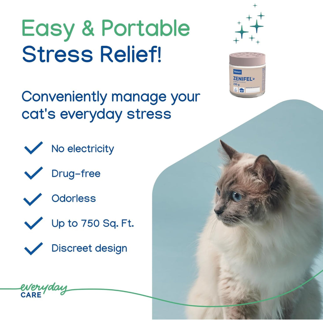 Virbac Zenifel Gel Diffuser for Cat Stress Relief and Relaxation