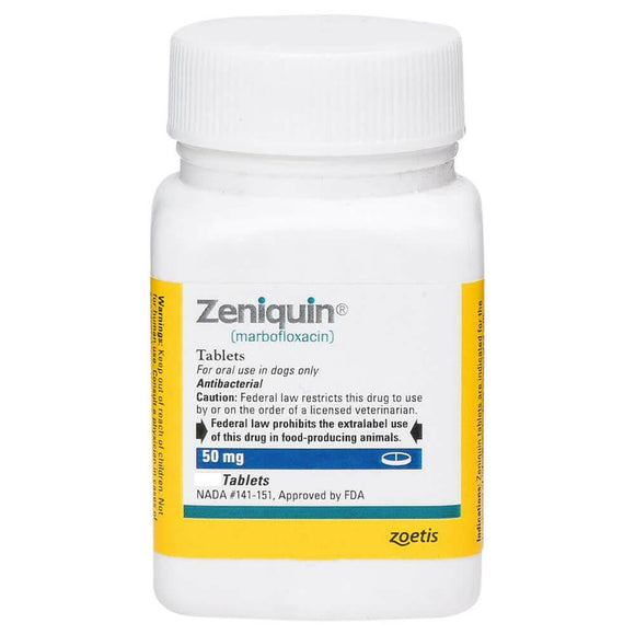 Zeniquin (marbofloxacin) Tablets - 50-mg / 1 tablet - Pet Medicine 3