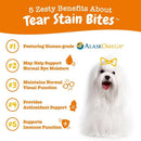 Zesty Paws Tear Stain Bites Normal Eye Moisture + Antioxidant & Immune Chicken Flavor Support for Dogs (90 ct)