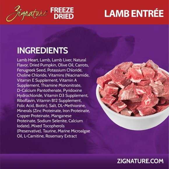 Zignature Lamb Entree Freeze-Dried Dog Food - Dog Food 4
