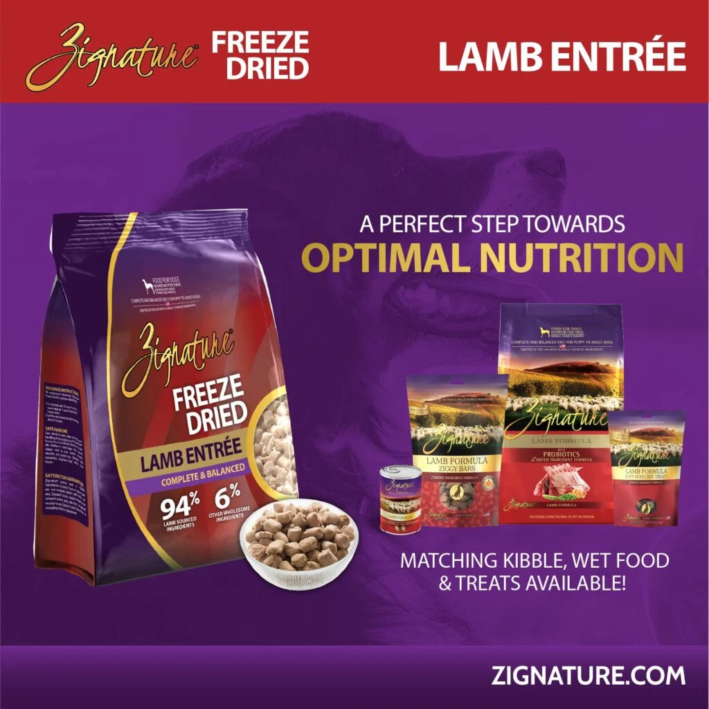 Zignature Lamb Entree Freeze-Dried Dog Food