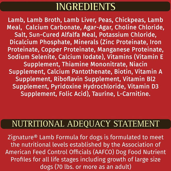 Zignature Limited Ingredient Formula Canned Dog Food 13-oz case of 12 - Dog Food 14