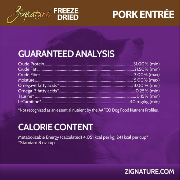 Zignature Pork Entree Freeze-Dried Dog Food - Dog Food 5