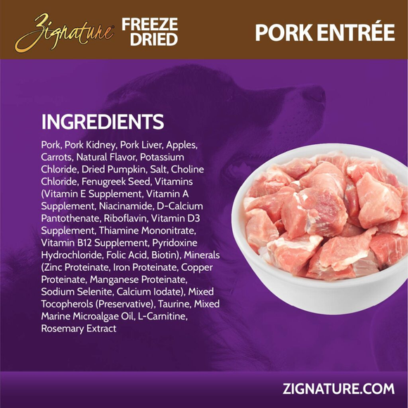 Zignature Pork Entree Freeze-Dried Dog Food - Dog Food 4