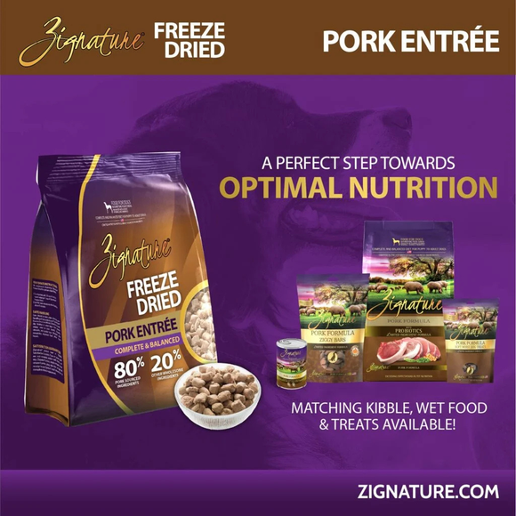 Zignature Pork Entree Freeze-Dried Dog Food - Dog Food 8