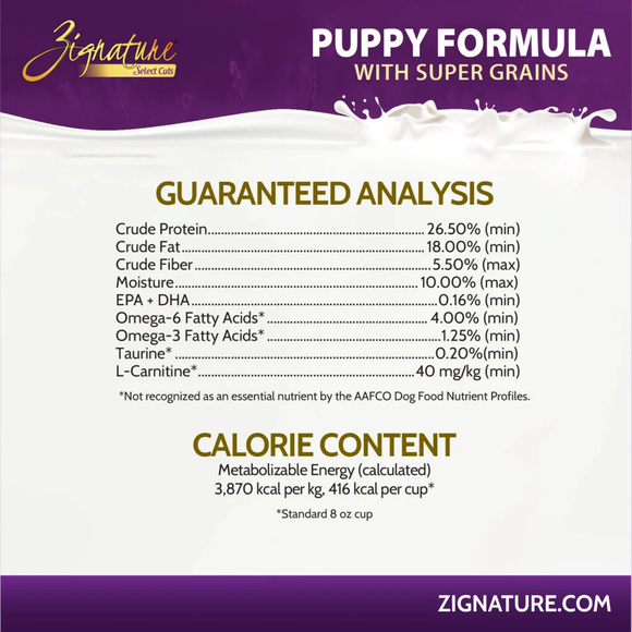 Zignature Select Cuts Puppy Formula Dog Food - Dog Food 6