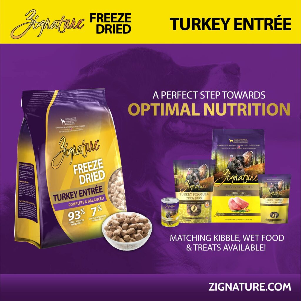 Zignature Turkey Entree Freeze-Dried Dog Food