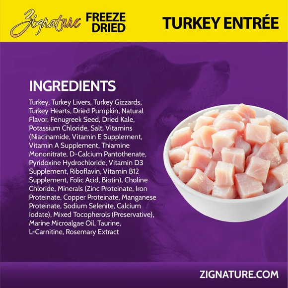Zignature Turkey Entree Freeze-Dried Dog Food - Dog Food 4