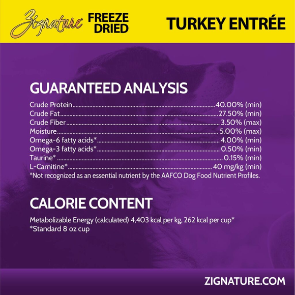 Zignature Turkey Entree Freeze-Dried Dog Food - Dog Food 5