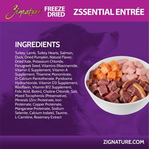 Zignature Zssential Entree Freeze-Dried Dog Food - 4 oz - Dog Food 4