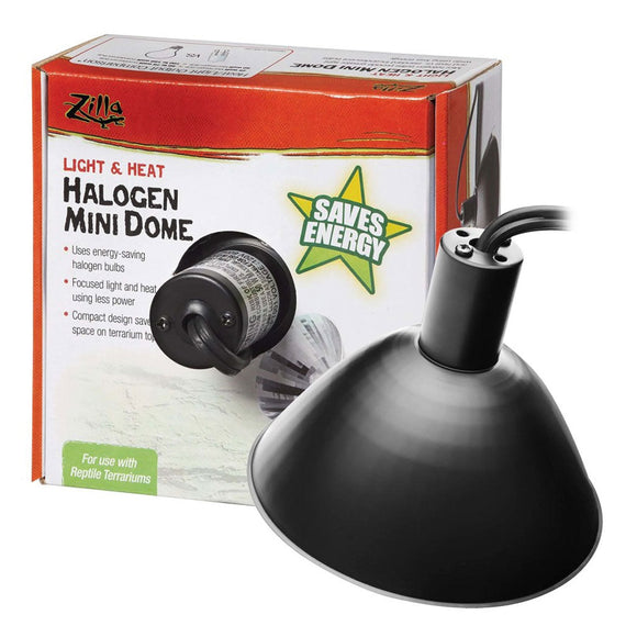 Zilla Light & Heat Halogen Mini Dome For Reptile Terrariums