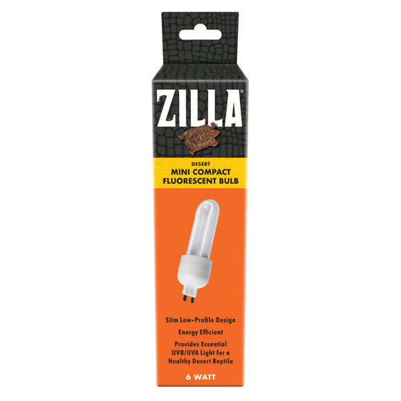 Zilla Mini Compact Fluorescent Bulbs 6-watts - Dessert - Reptile & Amphibian Habitat Heating & Lighting 1