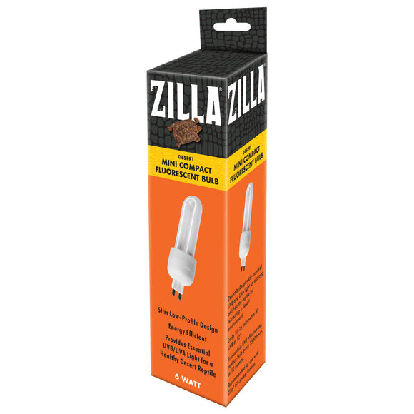 Zilla Mini Compact Fluorescent Bulbs 6-watts - Reptile & Amphibian Habitat Heating & Lighting 3