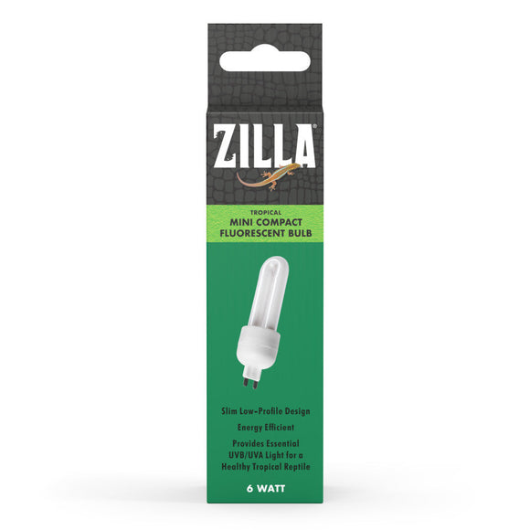 Zilla Mini Compact Fluorescent Bulbs 6-watts - Tropical - Reptile & Amphibian Habitat Heating & Lighting 2