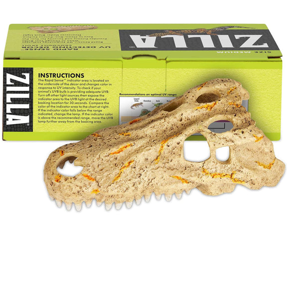 Zilla Rapid Sense UV Detecting Decor Crocodile Skull