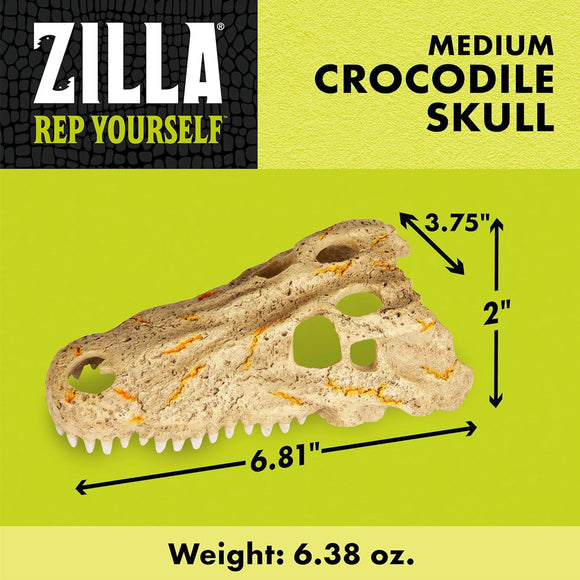 Zilla Rapid Sense UV Detecting Decor Crocodile Skull