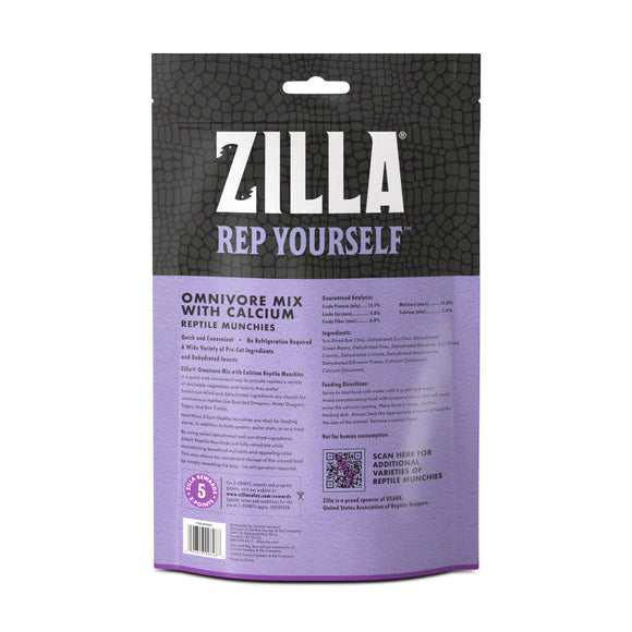 Zilla Reptile Muchies Omnivore Mix with Calcium 4-oz - Reptile Healthcare & Wellness 10