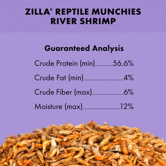 Zilla Reptile Munchies River Shrimp 2-oz - Reptile & Amphibian Food 6
