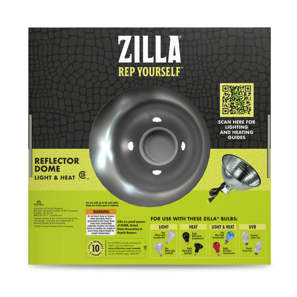 Zilla Silver Reflector Dome 8.5-in - Reptile & Amphibian Habitat Heating & Lighting 9