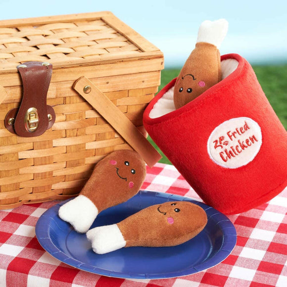 Zippy Paws Burrow Bucket of Chicken - Dog Toys 3