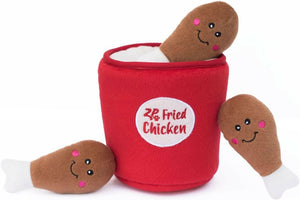 Zippy Paws Burrow Bucket of Chicken - Dog Toys 1
