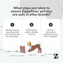 Zippy Paws Burrow Fox Stump Interactive Toy For Dog (Extra Large)