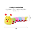 Zippy Paws Caterpillar Rainbow Squeaky Toy For Dog (Large)