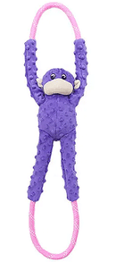 Zippy Paws Monkey RopeTugz Durable Rope Squeaky Chew Toy for Dogs - Monkey - Plush Dog Toys 13