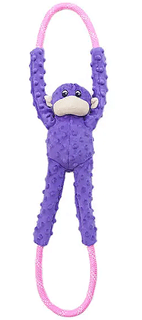 Zippy Paws Monkey RopeTugz Durable Rope Squeaky Chew Toy for Dogs - Monkey - Plush Dog Toys 13