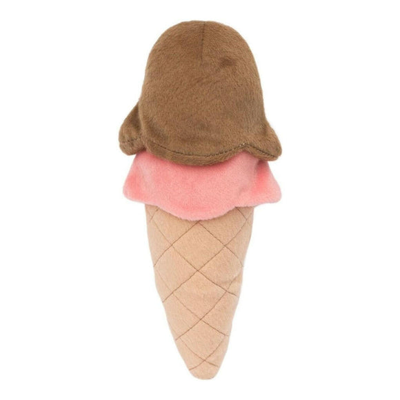 Zippy Paws NomNomz Ice Cream Plush Squeaky Toy For Dog
