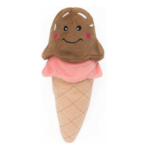 Zippy Paws NomNomz Ice Cream Plush Squeaky Toy For Dog
