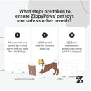 Zippy Paws Squeakie Can Le Chien Squeaky Plush Toy For Dog (Small)