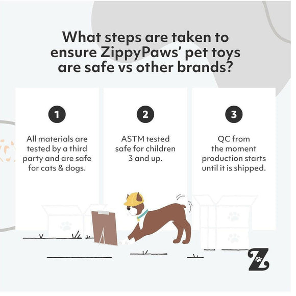 Zippy Paws Squeakie Can Le Chien Squeaky Plush Toy For Dog (Small)