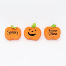 Zippypaws Halloween Miniz Pumpkins Squeaker Plush Toy For Dogs (3 pack)
