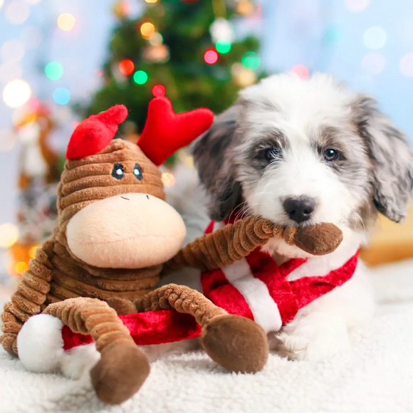 ZippyPaws Holiday Crinkle Dog Toy Reindeer - Dog Toy 6