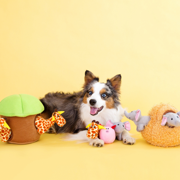 ZippyPaws Miniz 3 Pack Bunnies Dog Toy - Dog Toy 4